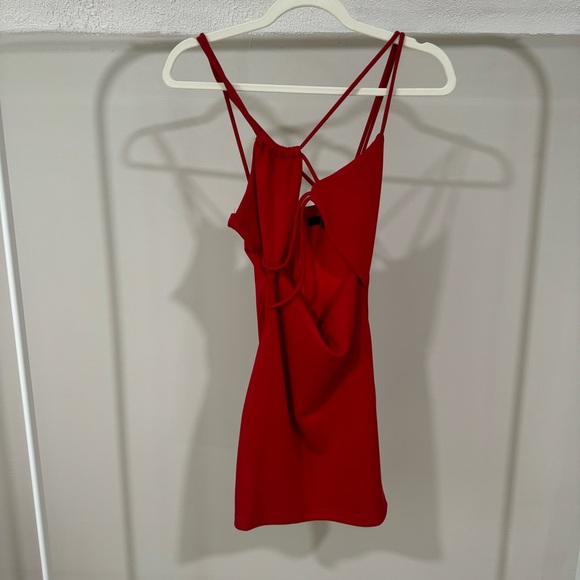 NWOT Tasha Mini Dress in Cherry Red H:ours XS - Picture 4 of 6
